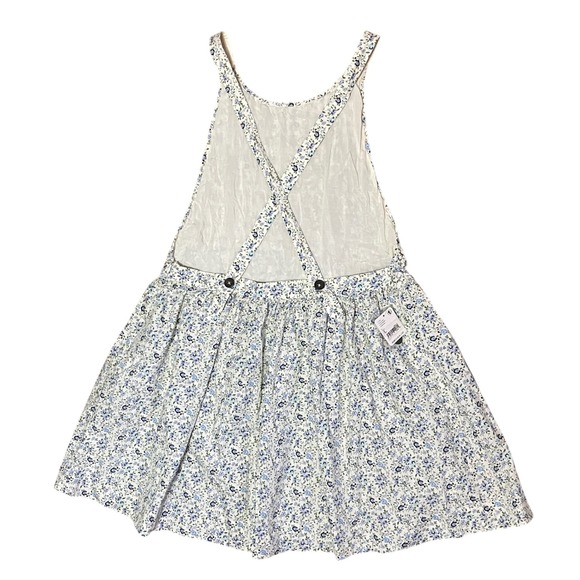 Free People Petunia Mini Dress Smocked Tea Combo Blue Size Large NWT‎ - Picture 7 of 16